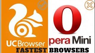 UC Browser VS OperaMini :Speed Test (2018)