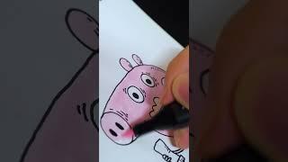 Рисую как Свинка Пеппа ест свинью Piggy Roblox