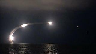 Массированный удар высокоточным оружием по объектам ИГИЛ в Сирии из акватории Каспийского моря