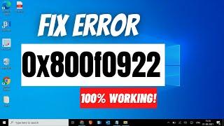 Fix 0x800f0922 Windows Update Error on Windows 10 | How to solve Windows 10 Update Error 0x800f0922