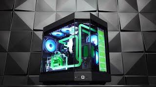 Custom Pc Build #141  " Emerald " A Custom water-cooled Gaming PC on a Y60 Case.