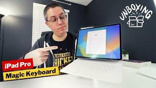 iPad Pro 12.9" Magic Keyboard (White) Unboxing