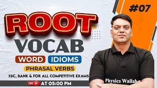 Root Vocabulary | Words, Idioms, Phrasal Verbs | SSC, Bank & For All Competitive Exams | SSC Wallah