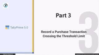 Automate your TDS transactions under Section 194Q in Tally Prime 5.0.