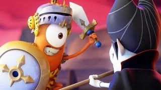 Funny Animated Cartoon | Spookiz Kebi vs Cula Medieval War 스푸키즈 | Videos For Kids