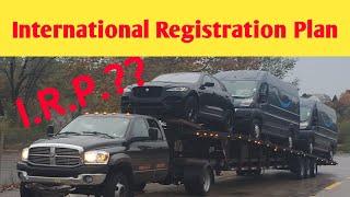 Hotshot car hauling; what is IRP? APPORTIONED PLATES #hotshottrucking #hotshotcarhauler