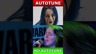 Autotune Vs No Autotune - Billie Eilish #shorts #viral