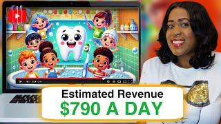 How To Create Faceless Kids Animation Videos on YouTube IN MINUTES & Make $790/Day -Step by Step