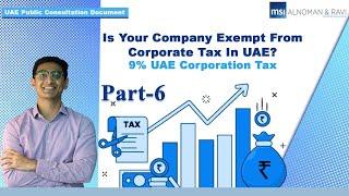 UAE Corporate Tax EXEMPTION! Dividends | Free Zone | Foreign Branch | Holding Company | Tax Credit