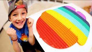 Father's & Son WORLD'S BIGGEST FIDGET POP-IT ! / Over 1,000 Pops!