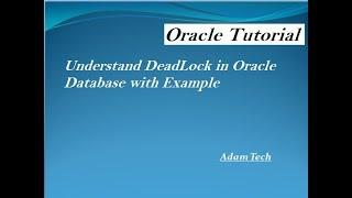 deadlock in oracle with example