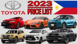 Toyota Car Price List In Philippines 2024