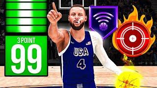 This TEAM USA Stephen Curry Build With 99 3PT is LETHAL in REC on NBA 2K24