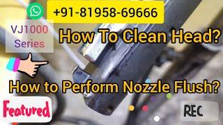 Videojet Gutter fault fix, Nozzle Flushing, Videojet Head Cleaning Process in VJ 1000 Series printer