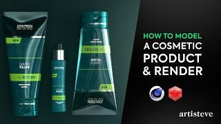 How To Model A Cosmetic Product & Render in Cinema 4D with Redshift