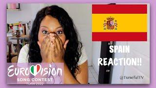 SPAIN Eurovision 2022 Reaction (Tuneful TV)