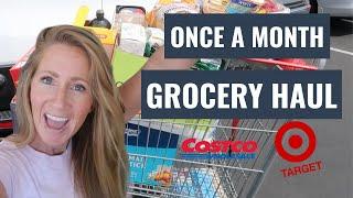 MONTHLY GROCERY HAUL ON A BUDGET | Once a month shopping for my family of 5!