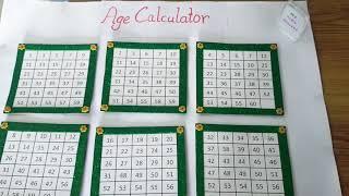 Age Calculator /Find anyone's age/Maths Project for kids/ simple maths project