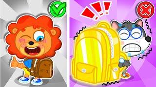 Liam Family USA | Giant Backpack Blunders at School | Family Kids Cartoons