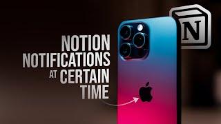 How to Make Notion Send Daily Notifications at a Time in iPhone (tutorial)