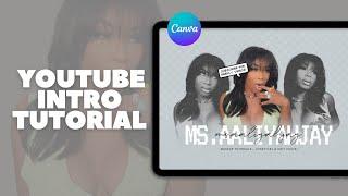 Make A YouTube Intro In Canva for Free | Aaliyah Jay Inspired