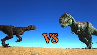 Indoraptor vs Rex & Spinosaurus & Raptors || ARK Jurassic Park Expansion || Cantex