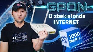 O'ZBEKISTONDA  ENG TEZ INTERNET / GPON SPEED TEST  OPTIK TOLA CABELNI INTERNET / UZTELECOM  INTERNET