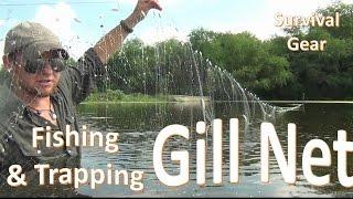 Survival Gill Net Fishing -B.O.B. Trapping Gear-