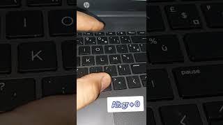 2-How to Type the At @@@@@ Symbol German keyboard #qwerty#azerty #pc #computer #laptop#usa#german