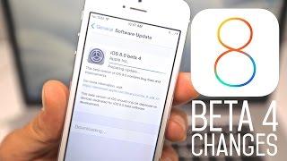 iOS 8 Beta 4 - What's New?