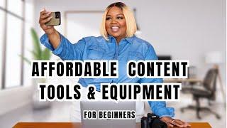 Affordable Content Tools & Equipment  For Beginners| I Am Shauna T  | How  To Create Content I Phone