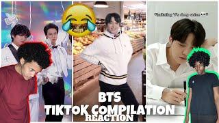 TOO FUNNY   AMERICANS REACT TO BTS TikTok Compilation 2021