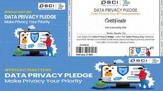 Data Privacy Pledge | Pledge Certificate Download By Gov't | Pledge.mygov.in