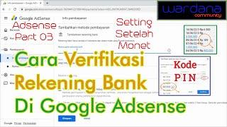 Cara Verifikasi Rekening Bank Di Google Adsense