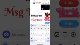 Instagram Message Tricks #instagram #shorts #shortvideo