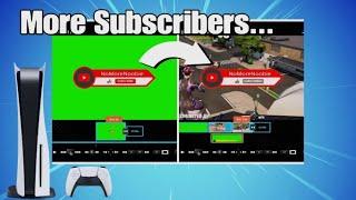 How to Add SUBSCRIBE Animation on PS5 - MORE SUBS