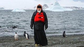 Russian Orthodox leader Patriarch Kirill meets penguins in Antarctica