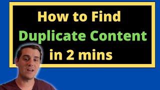 How to Check Your Website for Duplicate Content in 2 mins