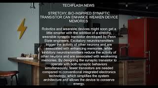 Stretchy, bio-inspired synaptic transistor can enhance weaken device memories