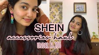 SHEIN jewelry/accessories haul || Earrings,Bracelets, Hair accessorises || Under Rs.200