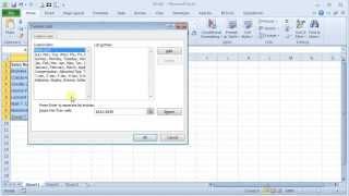 Create Custom Autofill Lists in Excel