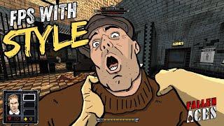 This new FPS is a playable brutal comic!  | Fallen Aces let’s play