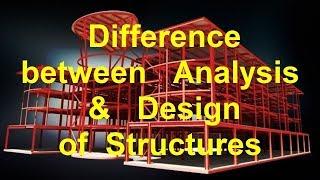 Difference between Analysis and Design of Structures