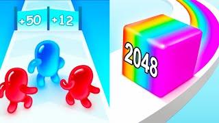 Jelly Run 2048 vs Join Blob Clash 3D - All Levels Satisfying Gameplay 2023