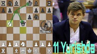 Magnus Carlsen 2800 reytingi bor Fabiano Coruano ni 11 yurishda mag'lub etdi. Shaxmat o'rganish.