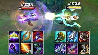 AP EZREAL vs AD EZREAL SEASON 12 FULL BUILD FIGHTS & Best Moments!