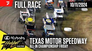 FULL RACE: Kubota High Limit Racing at Texas Motor Speedway 10/11/2024