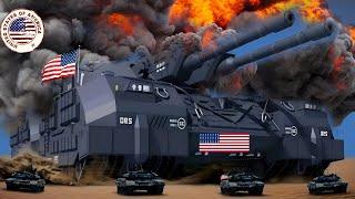 June 20, MISSION ACHIEVED! Giant American Tank Brutally Attacks Russian Military Base