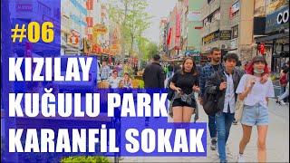 Kızılay | Walking tour in Ankara | Tunalı Hilmi | Karanfil Alley | 4k UHD | #adımladım 12