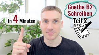 Goethe B2 Schreiben Teil 2 - Quick and Easy Guide! [Subtitles]